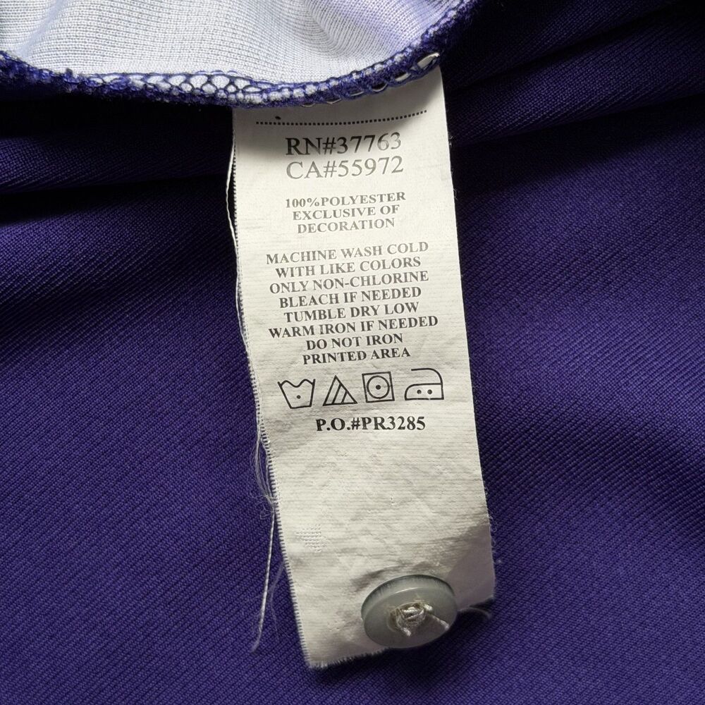 PGA Tour Pro Series Men's Purple & Gray‎ Striped Golf Polo Shirt - Size Large - Picture 5 of 7